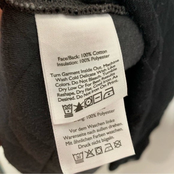 Eddie Bauer Mens Quilted pullover 1/4 zip jacket size Medium black - Picture 4 of 6